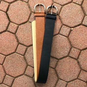 TWO Banana Republic Belts (Brown and Black)
